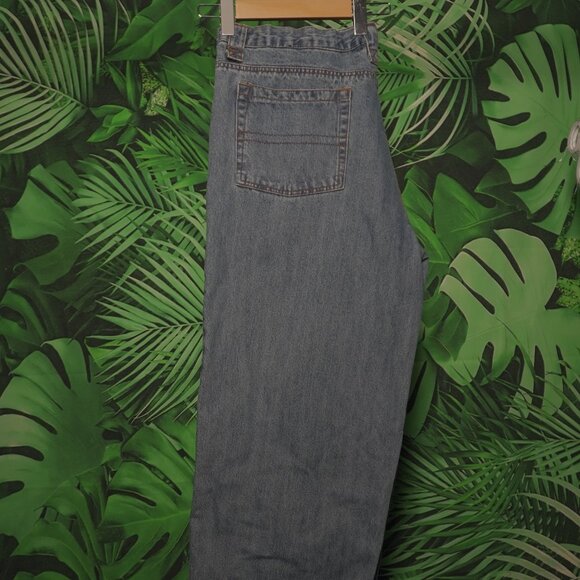 VINTAGE 90's FUBU JEANS Embroidered MENS 1990's FUBU CLASSIC PANTS BAGGY - Picture 6 of 16